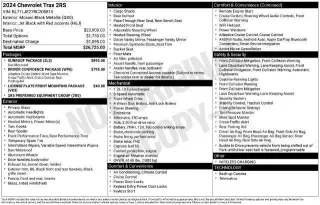 Chevrolet Trax 2024 RS 4dr Crossover w/2RS