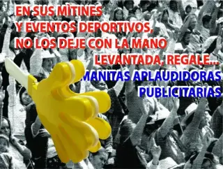APLAUDIDORES DE MANITAS DE PLA