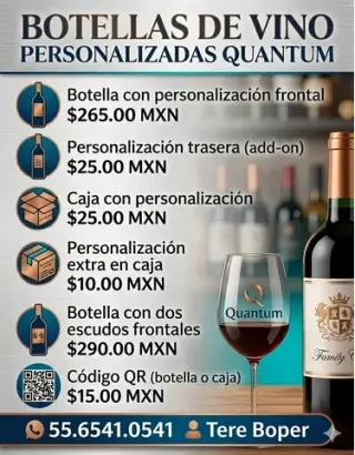 BOTELLAS PERSONALIZADA QUANTUM