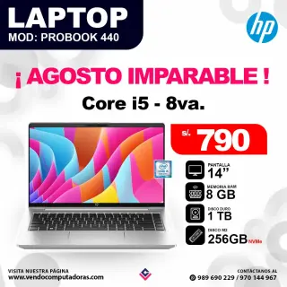 Laptop HP ProBook 440 G6 core i5 - 8va.