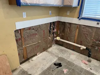 Drywall y taper finishing