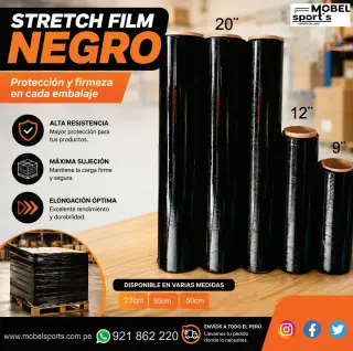 Film Estirable Negro para Embalaje