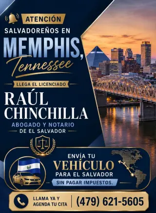 ABOGADO Y NOTARIO SALVADOREÑO EN MEMPHIS, TENNESSEE