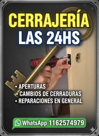 CERRAJERÍA 24HS - URGENCIAS A DOMICILIO CASAS Y AUTOS