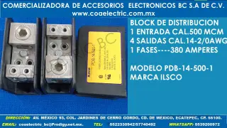 Distribution Block for Electrical Systems