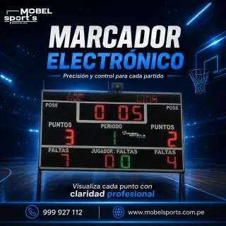 Marcador electrónico deportivo / futbol / voley / basquet /  Mobel Sports