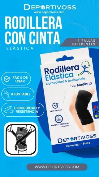 Rodillera Elástica Comodidad y Resistencia
