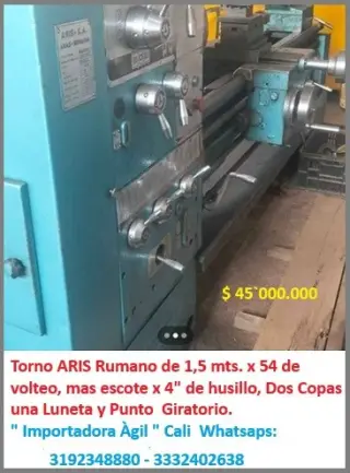 Torno pesado Rummano y Prensa Hidr.