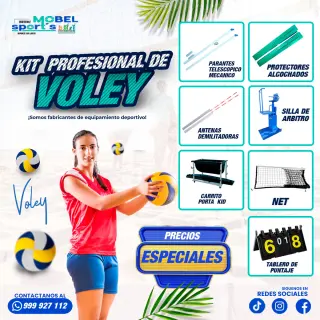 Kit de voleibol - profesional -recreativo - mobel sports