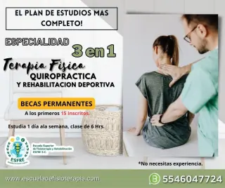 Certifícate en: ✅ Fisioterapia ✅ Quiropráctica ✅ Rehabilitación Deportiva
