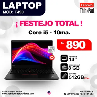 Laptop LENOVO THINKPAD intel core i5 - 10ma.
