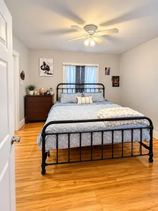 3 bedroom and 1 bath home and has been recently renovated inside.