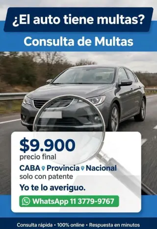 Informe de dominio automotor histórico