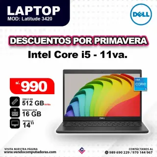 Laptop DELL Core i5 - 11va. - Latitude3420