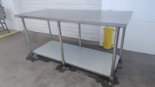 NUEVAS Mesas de Preparación de Acero Inoxidable NEW Stainless Steel Prep Table