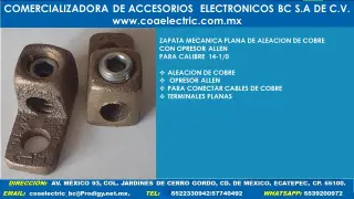 Copper Alloy Flat Mechanical Shoe with Allen Press