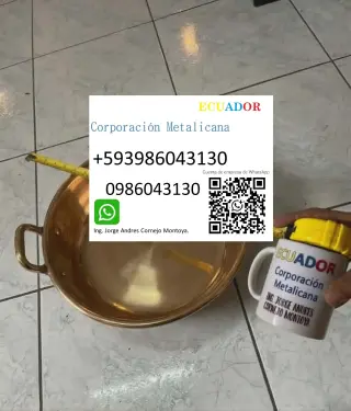 Servicio de venta de pailas de bronce en Guayaquil Samborondón Ecuador