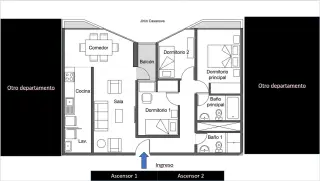 ALQUILER DE DEPARTAMENTO EN LINSIDRO - PISO 10