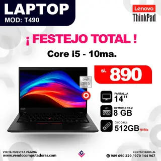Laptop LENOVO THINKPAD intel core i5 - 10ma.