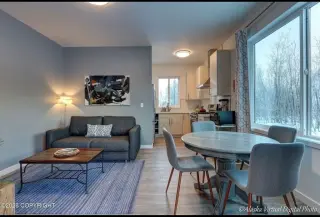 furnishede one-bedroom, one-bathroom apartment with stunning mountain views