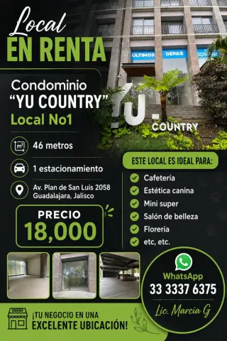 Local Comercial en Renta en Yu Country