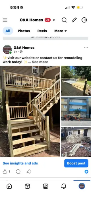 We remodel kitchens, bathrooms, etc.