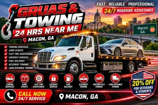 24/7 Towing Services in Macon, GA