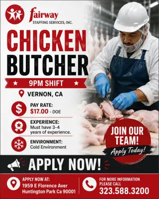 HIRING BUTCHERS