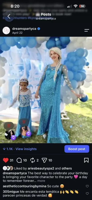 Personajes y princesas para fiestas