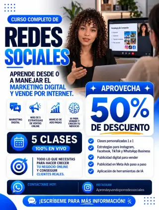 Curso de Marketing Digital y Redes Sociales | Clases Virtuales en Vivo