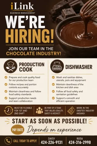 Se solicitan Muchachos trabajadores para bodega en Torrance