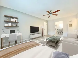FULLY RENOVATED TRENDY STUDIO WITH DINING AREA. AMAZING K-TOWN LOCATION! POOL!