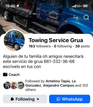 Bakersfield Arvin Grua towing