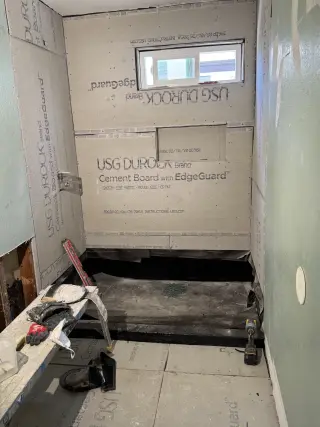 Remodeling bathroom