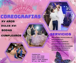 Coreografía y maquillaje