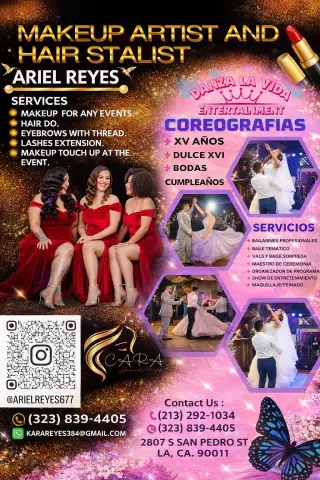Coreografía y maquillaje