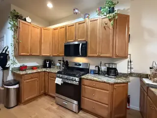 spacious one-bedroom and one bathroom available