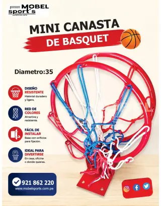 MINI CANASTA DE BASQUET - ¡Diversión para Todas las Edades!