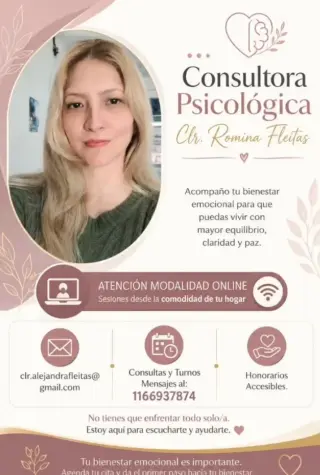 Consulta Psicológica Online con Romina Fleitas