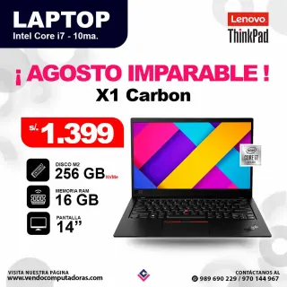 Laptop LENOVO THINKPAD core i7 - 10ma / X1 Carbon Gen 8