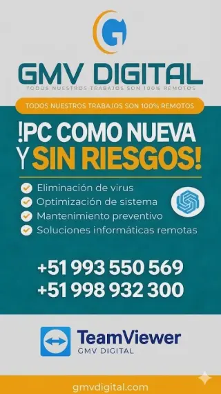 Soporte Técnico Remoto Profesional - ¡Tu PC o Laptop como Nueva! 💻🚀