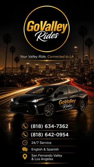 Taxi 24/7 en San Fernando Valley | Viajes a LAX