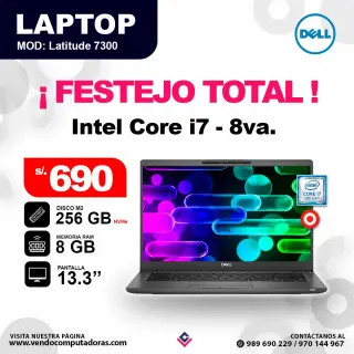 Laptop DELL Intel core i7 - 8va.