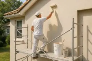 Stucco and windows