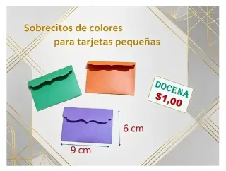 Sobres de todo tamaño