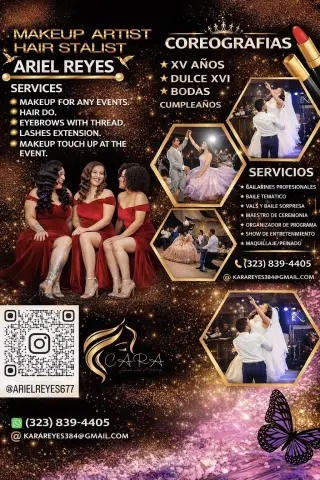 Coreografía y maquillaje
