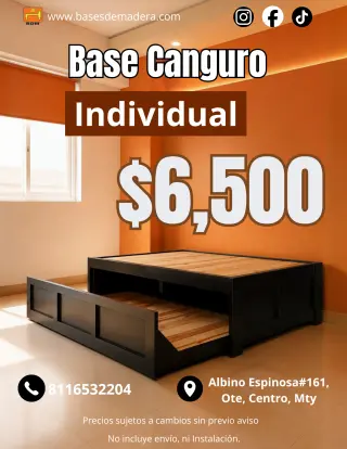 Cama Canguro Individual - Individual en México I ¡Excelentes Precios!