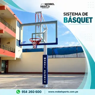 Sistema de basket con tablero transparente