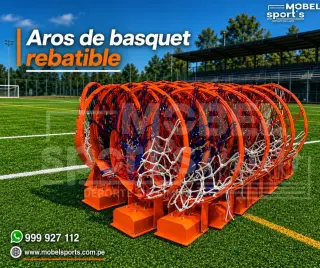 Canasta de basquet / soporta el peso de un jugador / mobel sports
