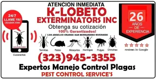 EXTERMINADORES MAYWOOD Y AREAS CERCANAS.~